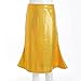 Girls Metallic Mermaid Skirt Shiny Elastic High Waisted Kids Cute Party Club Rave Maxi Skirts for 2-17 Years