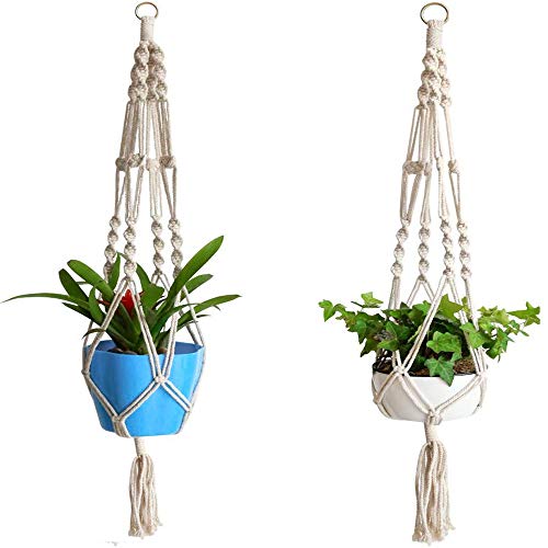 2つ並んだハンギングプランター