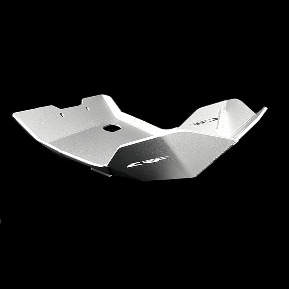Skid Plate Compatible with 2013-2020 CRF250L / CRF250L Rally, Aluminum Front Skid Plate Engine Mud Guard Cover(Silver)