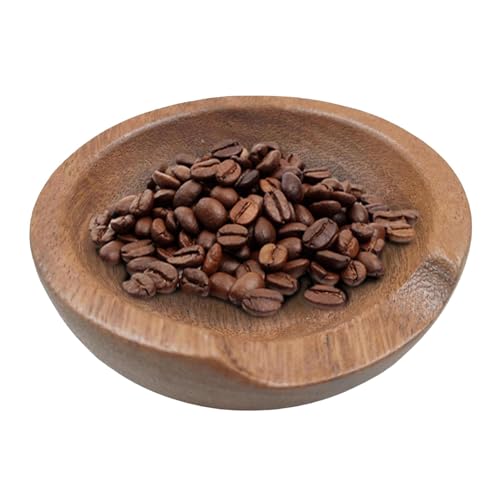 木製コーヒー豆計量カップ、コーヒー豆計量カップ - 豆計量カップポータブルコーヒー豆計量トレイ木製計量容器 - ホームショップ用のコンパクトな投与コンテナコーヒーアクセサリー