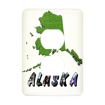 Cubierta de salida Alaska lsp_47308_6 3dRose para interruptores de pared 3
