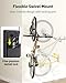 Alphamount AM Swivel Bike Wall Mount, Metal Wall Bike Rack with Durable Sleeves, Space-Saving Vertical Bike Rack with 180° Swivel for Home and Garage, Bike Wall Mount Up to 66 lbs, 4-Pack