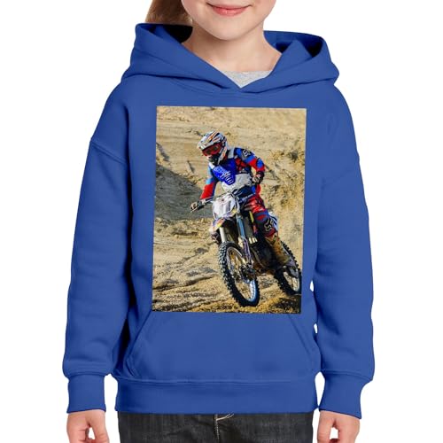 Sweat à capuche enfant course moto idéal pour les aventures dans le sable desert