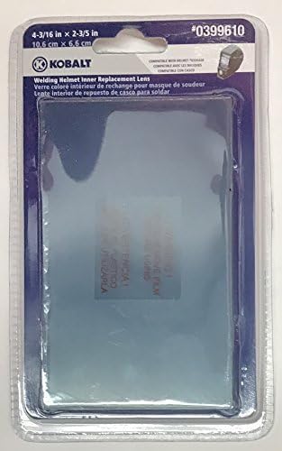 Kobalt Welding Helmet Inner Replacement Lens, 0399610, Compatible With