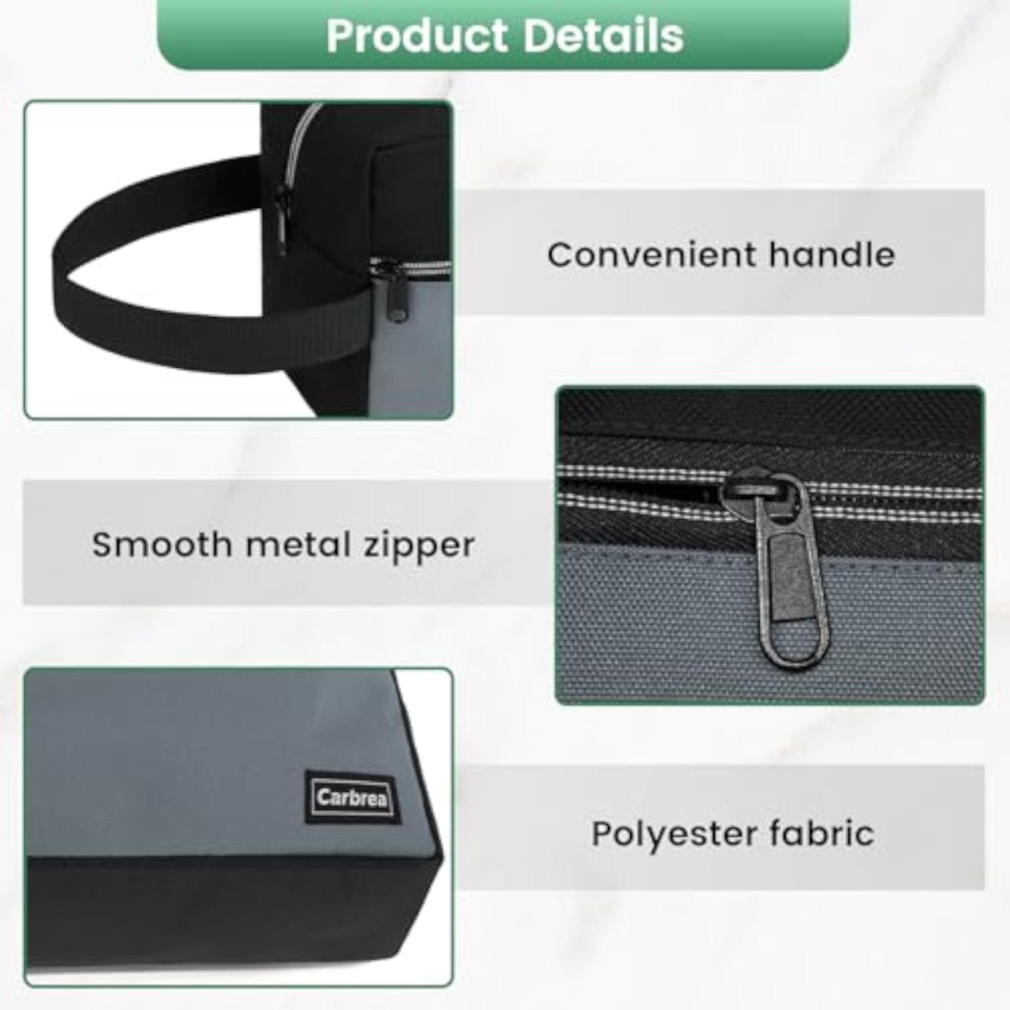 Classic Black Small Travel Toiletry Bag, Gift for Her