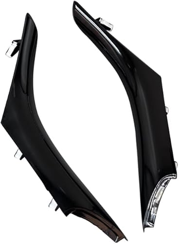 1 par de moldura de consola central delantera negra compatible con Chevrolet SS Sedan 2014-2017