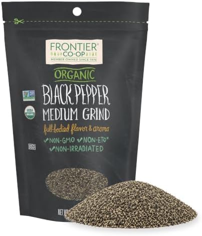 Frontier Co-op Organic Black Pepper (Medium Grind) 6.63oz