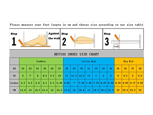 Image of Hetios Kids Shoes Girls Lightweight Athletic Running Shoes Breathable Knit School Sports Shoes (Toddler /Little Kid /Big Kid)