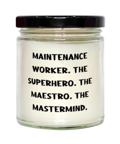 Maintenance Worker. The... Maintenance Worker Scent Candle, Best Maintenance Worker Gifts, for Coworkers from Team Leader