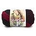 Lion Brand Yarn 826-205 Scarfie Yarn, Cranberry/Black