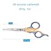LIVINGO Professional Pet Grooming Scissors for Cats & Dogs, Titanium Coated Safe Rounded Tip and Micro Serrated Trimming Shears for Animal Face, Nose, Ear and Paw Hair, 2 Pack 6.5 inch