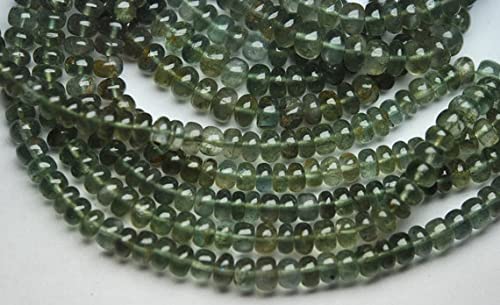 Aquamarine verte moss rondelles 4-5mm fil de 7 pouces pour création bijoux DIY