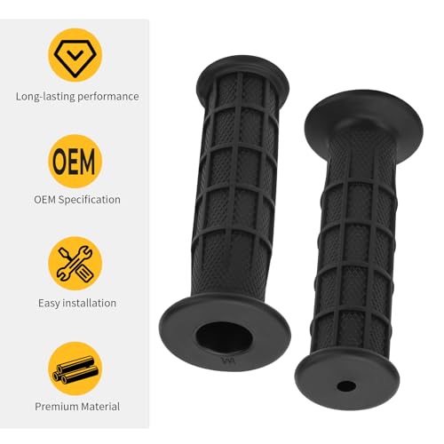 Image of M MATI Handlebar Grips for Yamaha Breeze Big Bear Grizzly Moto-4 350 400 200 225 250 600 650 YT125 YTM200 TY175 1975-2013 3GB-26241-00-00 3GB-26241-01-00 5FU-F6241-00-00