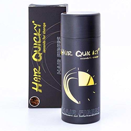 Hair Quicky� Premium Hair Fibers, fibras de pelo, construcci�n de pelo espesante de cabello, en caso de alopecia calvicie ca�da del pelo o cabello ralo, natural queratina | 28g | caoba