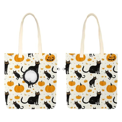 Bolso de transporte de lona para animales pequeños con estética original 2