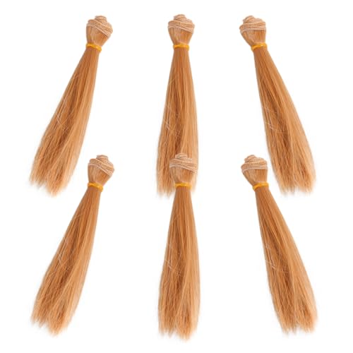 Generic 6個ヘアスタイリングキット 黒 高温ワイヤー対応 ? ヘアエクステンション用模擬かつら 小さなサイズでDIYヘアアレンジに (15.00X3.00X2.00CM,示されているように 1)