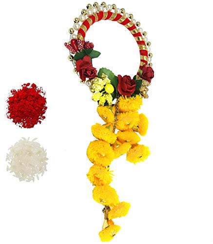 Evisha Multicolour Yellow Pom Pom traditional Lumba Chuda Hanging Rakhi for Women -73 || rakhi for brother and bhabhi || rakhi combo (B08BP289JL) Amazon Price History, Amazon Price Tracker