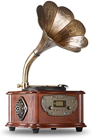 LuguLake Retro Turntable Gramophone