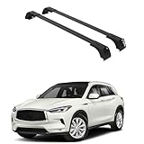 ERKUL Roof Rack Cross Bars for Infiniti QX50 2019-2025 | Anti-Theft Lock Aluminum Crossbars for Rooftop, Cargo Carrier, Luggage, Kayak, Canoe, Bike | Black