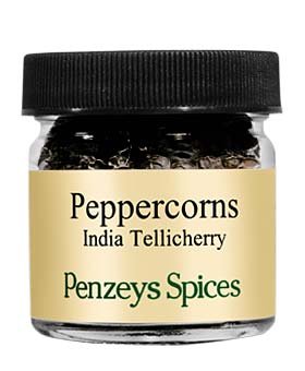 Whole Tellicherry Indian Black Peppercorns By Penzeys Spices 6.6 oz 1.5 cup bag (Pack of 1)