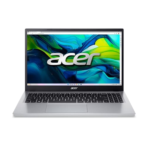 Image of acer Aspire GO Intel Core i3-N305 Processor Laptop (Windows 11 Home /8 GB LPDDR5 RAM /512 GB SSD /Intel Graphics /50 WHR) AG15-31P with 15.6 inch Full HD LED-Backlit TFT LCD Display, Pure Silver, 1.75 KG