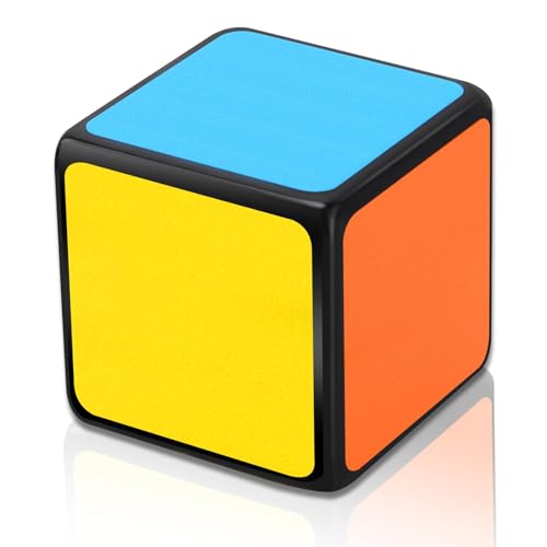 Cheynn Cubo de Rubik 1x1, Mini Speed Cube Divertido Magic Cube Coleccionables Colores Vivos Puzzle Cubo 3D Speedcube para Adultos Niños