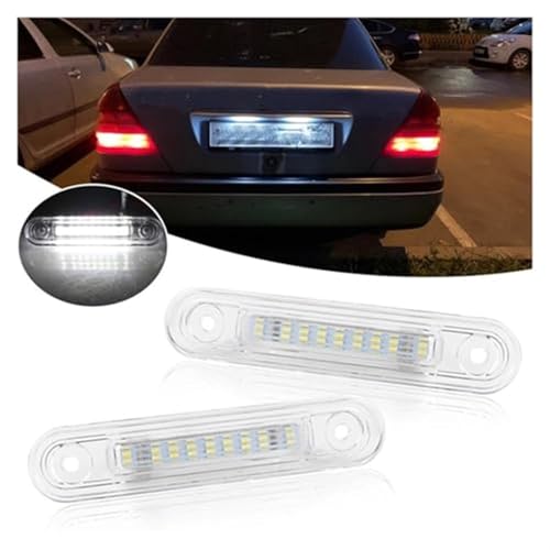 Evite multas con la luz de matrícula para automóvil blanca antierror 5