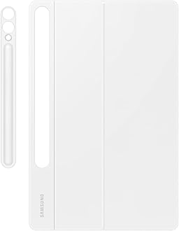 Samsung Book Cover Keyboard EF-DX825 for Galaxy Tab S10+ | Tab S9+ | Tab S9 FE+ with QWERTY Keyboard and AI Button, Two Piece Tablet Case, Slim Design, S Pen Compartment, White