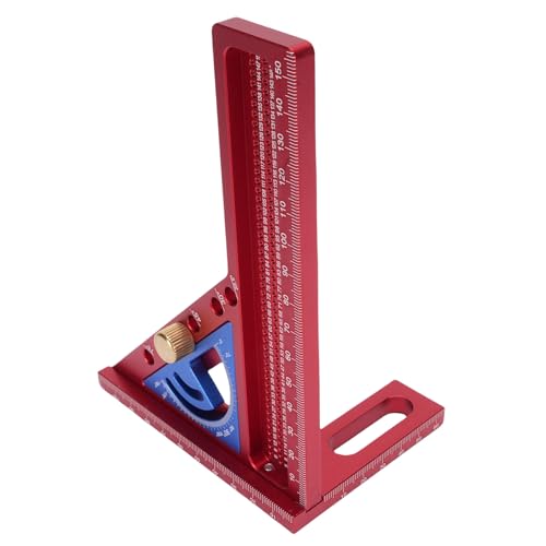 Regla medidora de ángulos múltiple aluminio ajustable 165mm miniatura 5