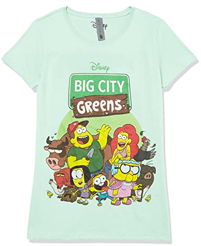 Disney Little Big City Greens Group Shot Girls Short Sleeve Tee Shirt