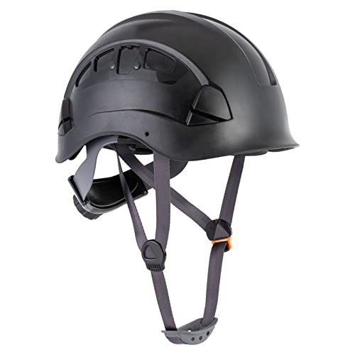 UNINOVA Safety Hard Hat - ANSI Z89.1 Approved Helmet Adjustable - 6-Point Ratchet Suspension & OSHA Hardhats(A2-Black)