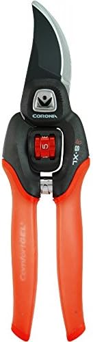 Corona Clipper BP 4214D Flex Dial Bypass Pruner With Comfort Gel Grips, 3/4 Inch, Red/Black - Thumbnail 2