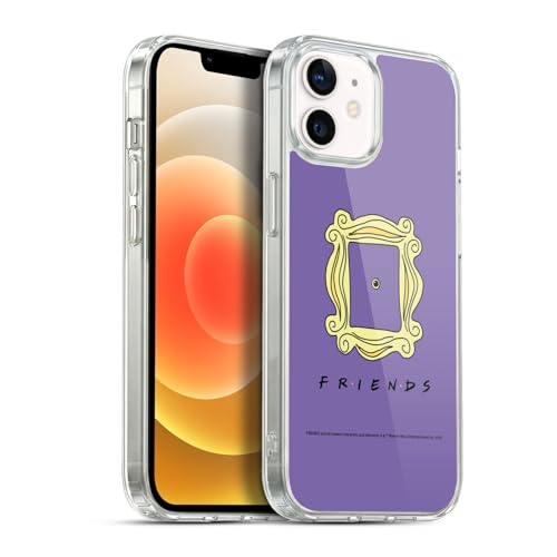 Head Case Designs Offizielle Friends TV Show Guckloch Rahmen Ikonisch Soft Gel Handyhülle Hülle kompatibel mit Apple iPhone 12 / iPhone 12 Pro