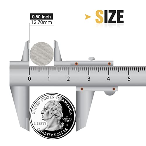 200 PCS 1/2 Inch Stainless Steel Pipe Screens, 1/2 Inch Metal Pipe Screen with Metal Box - Image 5