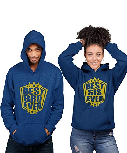 PRINT BHARATPrintBharat Unisex RakshaBanDhan Special Best Bro&Sis Full Sleeve 100% Cotton Hoodies