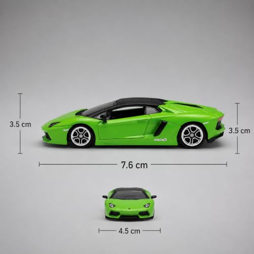 Image of Wizplex CCA Officially Licensed Lamborghini Aventador Coupe 1:64 Scale Die Cast Metal Car - Collectible Alloy Supercar with Openable Doors & Free-Rolling Wheels, Display Showpiece for Kids 3+