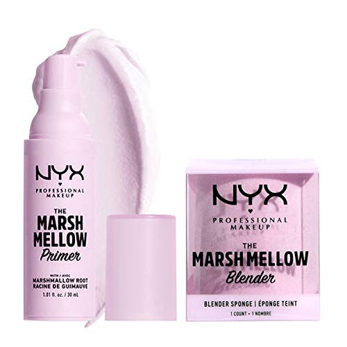 The Marshmellow Smoothing Primer 1.01 Fl. Oz Set! Infused With Marshmallow Root Extract! 10-In-1 Multitasking Face Primer That Keeps Your Makeup Fresh! Vegan And No Silicones! (Full Size Set)