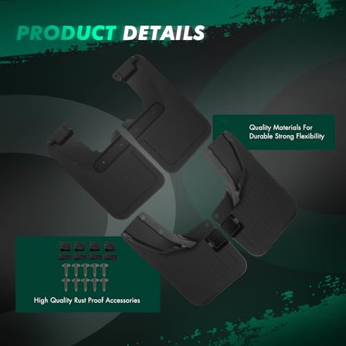 Image of SCITOO Mud Flaps 4PCS suitable for Ford Bronco Sport 2021-2023 front & rear mud flaps splash guard set