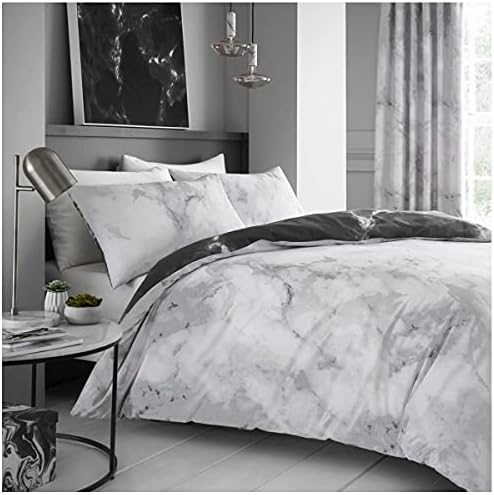 GC GAVENO CAVAILIA Luxurious Striped Duvet Covers, Cream Bedding King Size, Vertical Rectangle Lines Printed Quilt Cover Sets