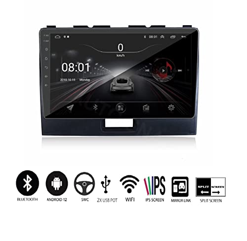 Image of AUTO SNAP 9 In 22Cm Touch Screen Android 12 Gorilla Glass Ips Display Car Stereo With 2Gb Ram /16 Gb Rom Gps /Wi-Fi /Navigation /Steering Wheel Controls Mirror Link Compatible For Maruti Suzuki New Wagnor