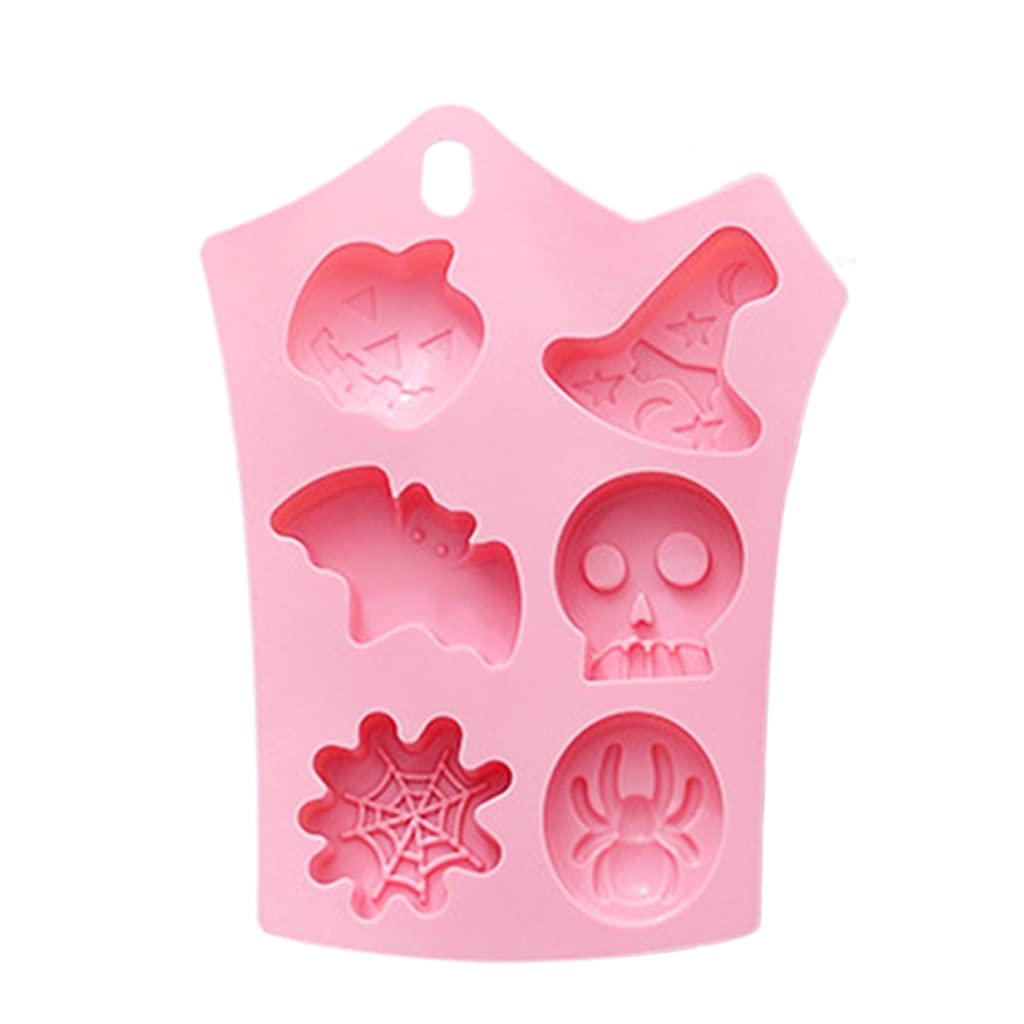 Kalttoy Halloween Fondant Mold Silicone Chocolate Candy Mold for Christmas Birthday Party Cake Decoration Cupcake Sugarcraft Molds
