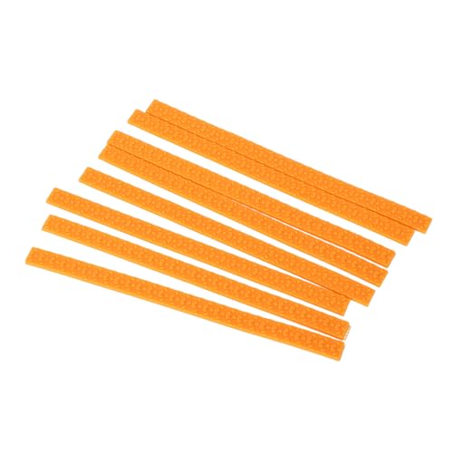 Dioche 8pcs Luggage Wheels Covers Silicone Suitcase Wheels Protectors Noise Absorbing Luggage Wheel Protective Covers for Travel (Orange)4