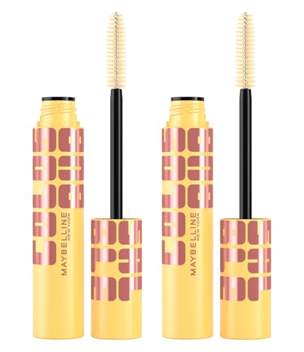 Maybelline New York Colossal Bubble Mascara, Volumengebend, Farbe Very Black, langer Halt, Schichtbar, trennt und definiert die Wimpern mit Kammbürste – 2 Mascara