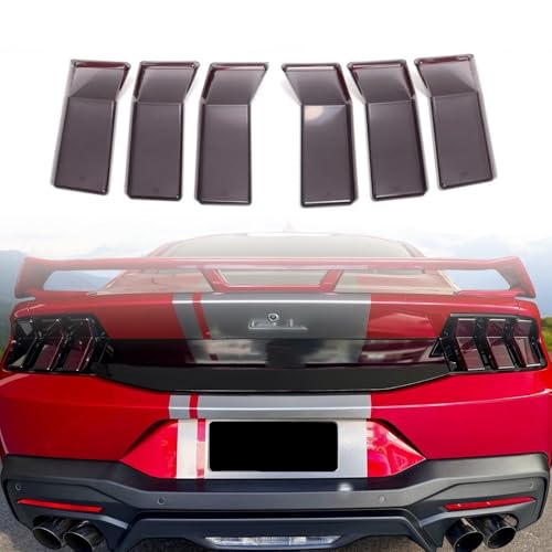 Jogon Tail Light Lamp Guard Trim for Ford Mustang GT S650 Dark Horse Ecoboost 2024 2025 Taillight Lens Cover, Rear Lamp Decorative Sticker