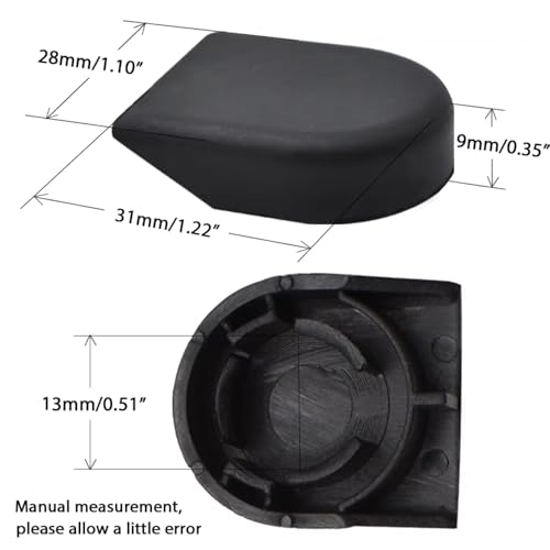 Cache-écrou d'essuie-glace contre la rouille pour Toyota Camry XV30 (2X)