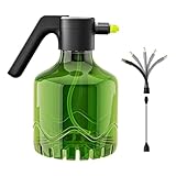 Pulverizador de agua eléctrico 2L | Vaporizador portátil de mantenimiento de césped, pulverizador ajustable carga USB, para césped, lavado de autocuidado ganado invernadero al aire libre