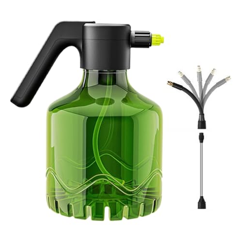 Pulverizador eléctrico de agua 2 l, regador portátil para flores en maceta | Pulverizador ajustable carga USB para desmalezar plantas interior exterior ventana animales invernadero pintura jardín