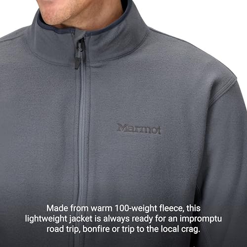 Image of MARMOT Men's Rocklin Full-Zip Jacket - Classic, Warm, Lightweight 100-Weight Fleece Layer