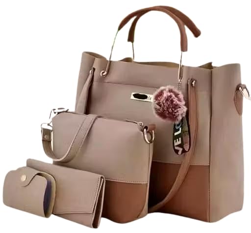 Image of Women Handbags Combo Pack of 4 - Gorgeous Ladies Purse & Sling Bag Set for Girls