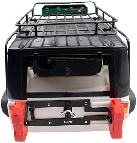 Miniatura 6 de KYX Racing Porta Neumáticos de Repuesto de Metal con Simulación de Tanque de Combustible ABS para Coche RC Crawler Axial SCX10 II 90046 Traxxas